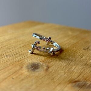 Always Blessed Faith Sterling Silver Ring